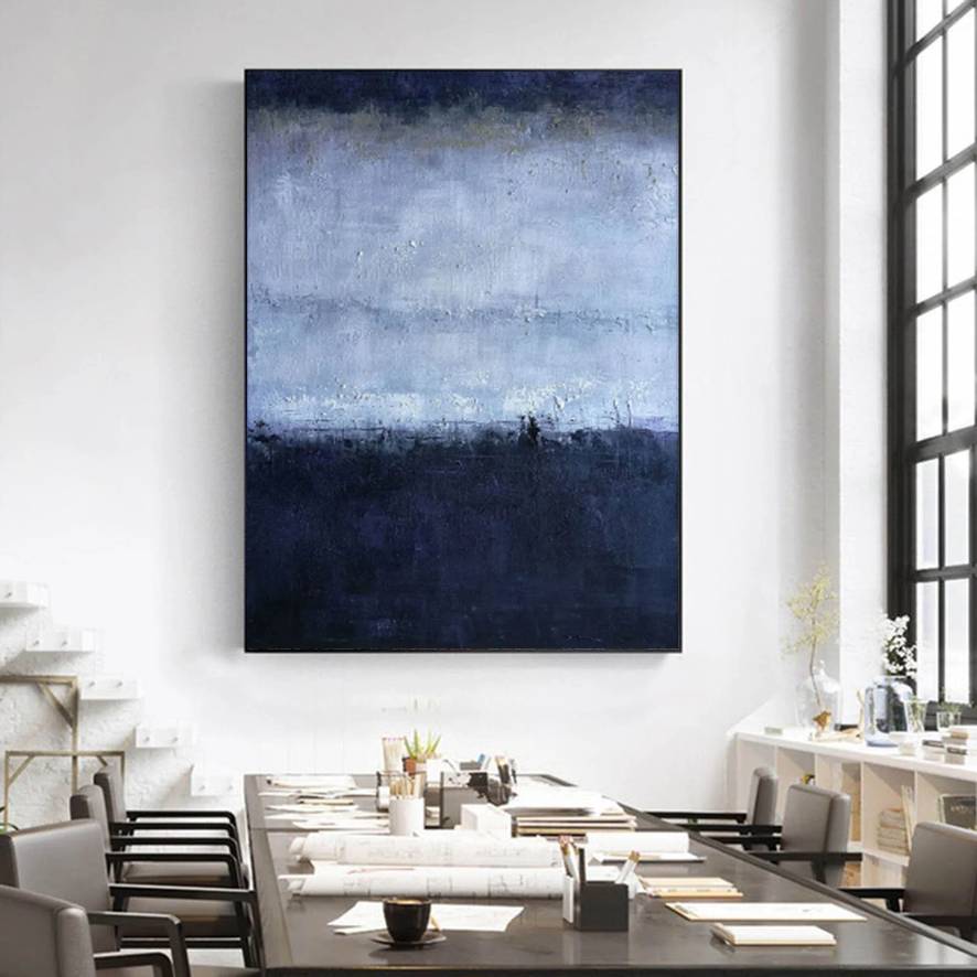 Oversized Deep Living Hallway Abstract Canvas Wall Art UUJG2 wall art